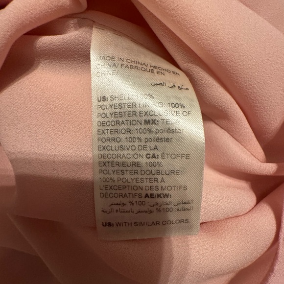 White House Black Market Blush Top with Lace Accents - Picture 6 of 7